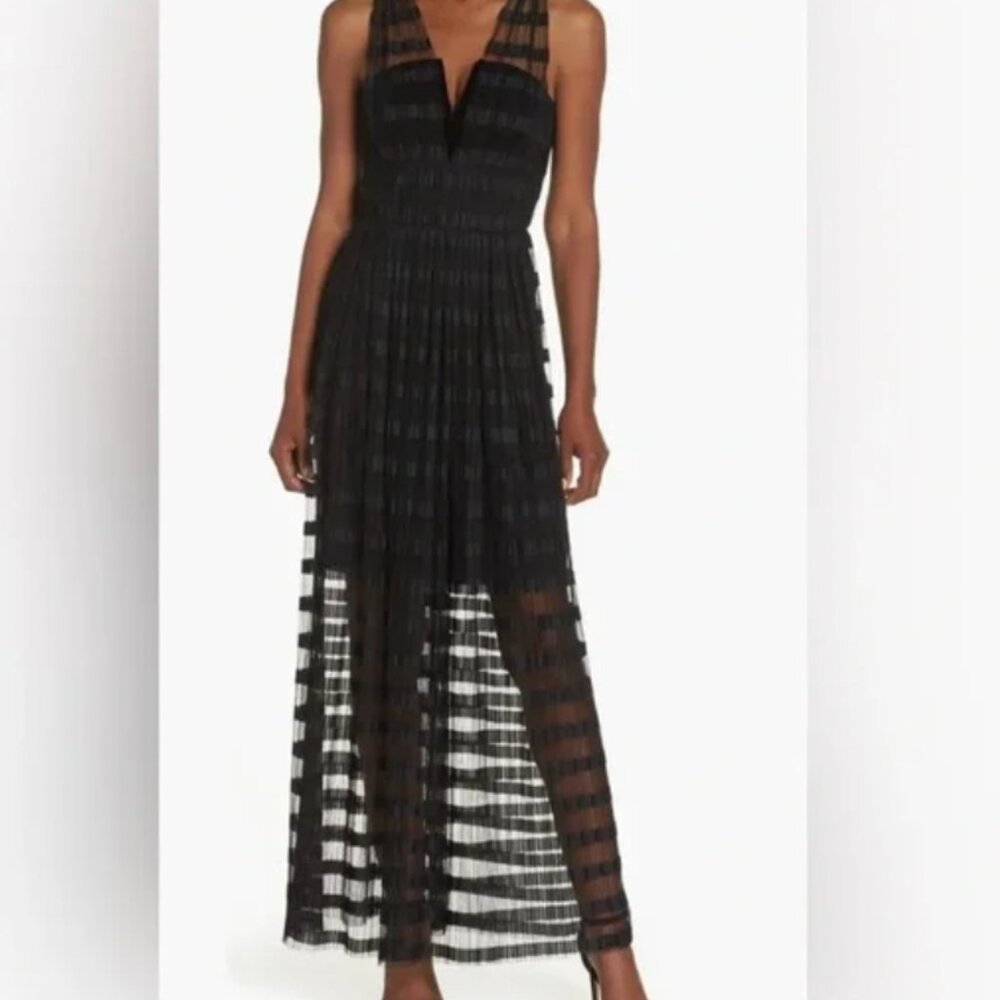 Adelyn Rae Black Sheer Dress (S)